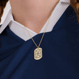 Football Field Necklace - World Cup Jewelry | 14K Solid Gold