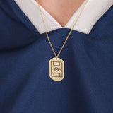 Football Field Necklace - World Cup Jewelry | 14K Solid Gold