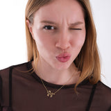 Personalized Fire Horse Name Necklace | 14K Solid Gold