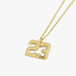 Jersey Number Necklace With Name