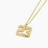 Jersey Number Necklace With Name
