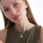 Bubble Initial Necklace