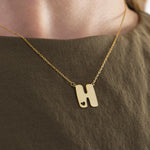 Bubble Initial Necklace