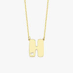 Bubble Initial Necklace