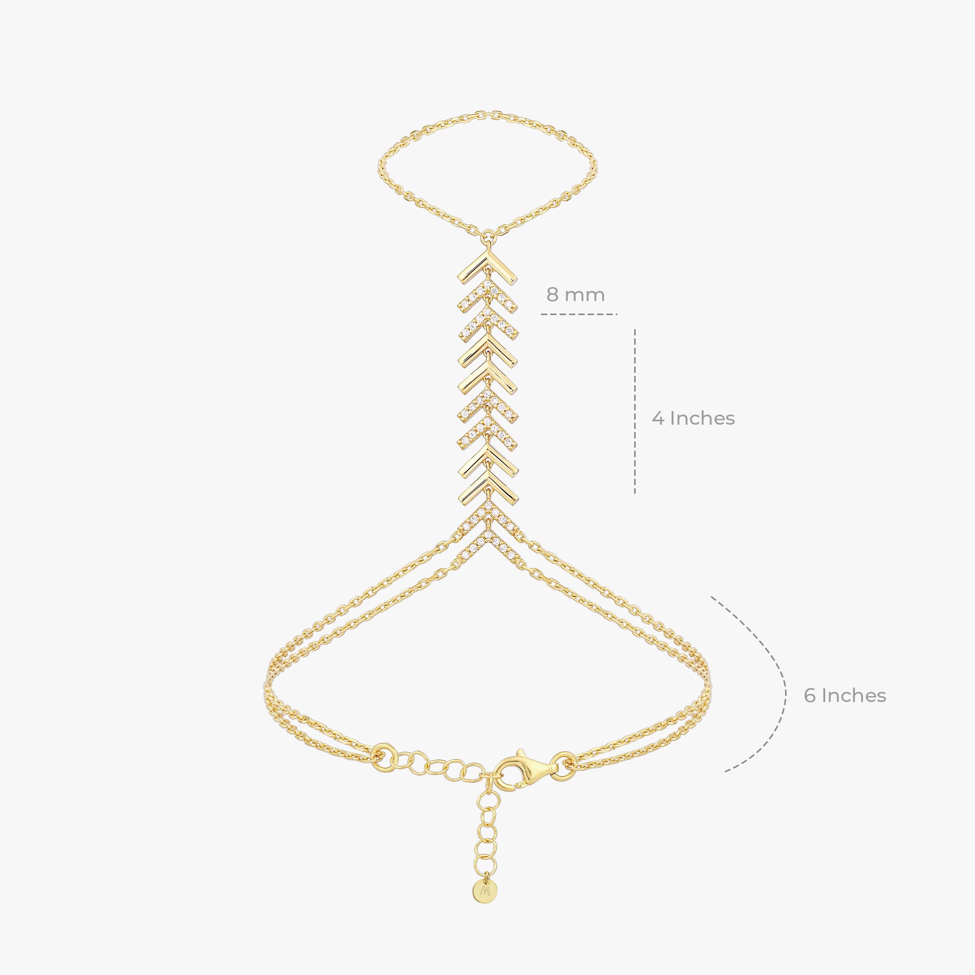 Hand Chain Bracelet | 18K Gold Vermeil