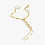 Zigzag Hand Chain Bracelet | 18K Gold Vermeil