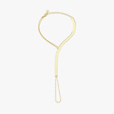 Herringbone Hand Chain Bracelet | 18K Gold Vermeil