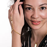 Coin Hand Chain Bracelet | 18K Gold Vermeil