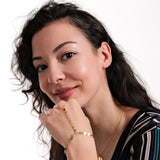 Coin Hand Chain Bracelet | 18K Gold Vermeil