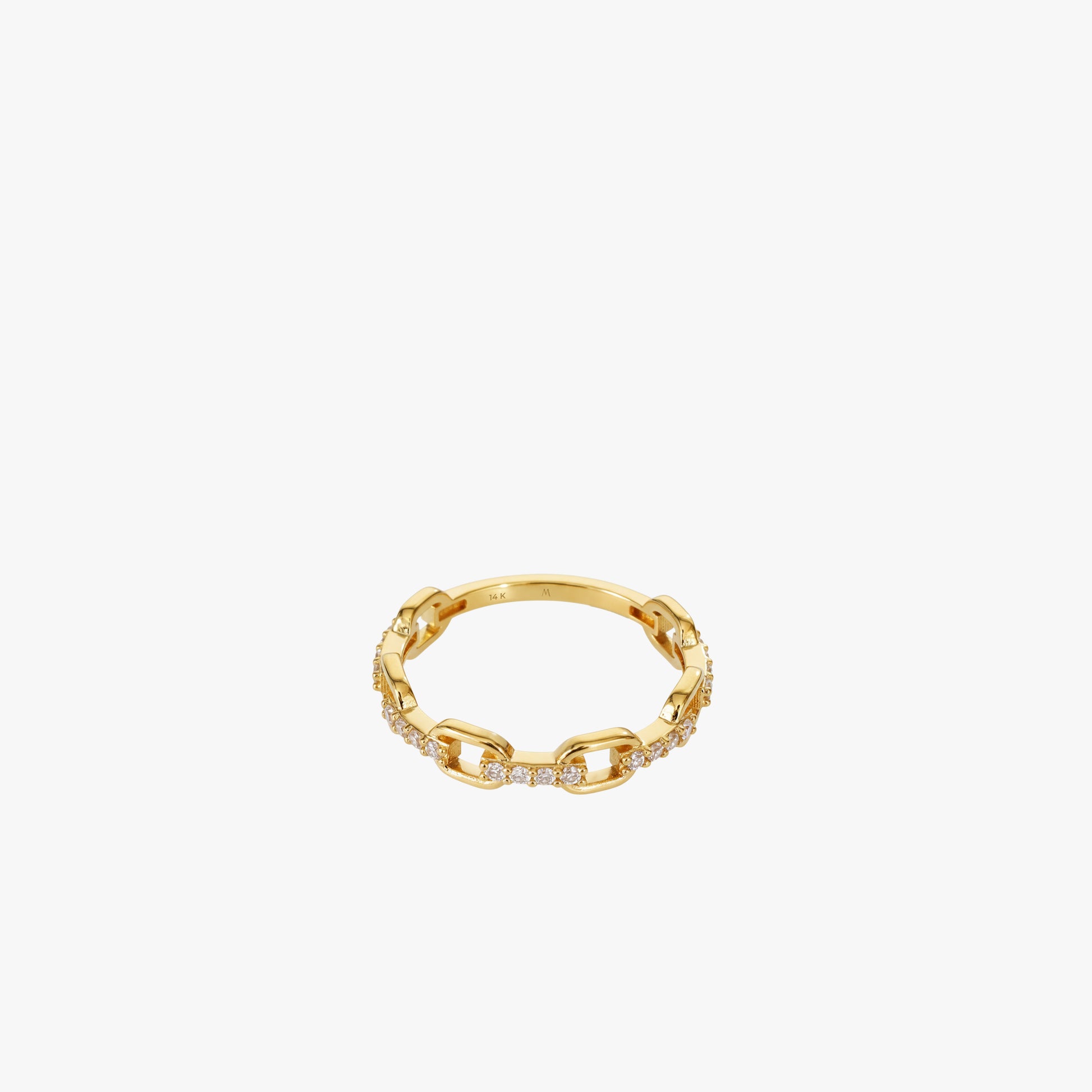 Chain Ring | 14K Solid Gold