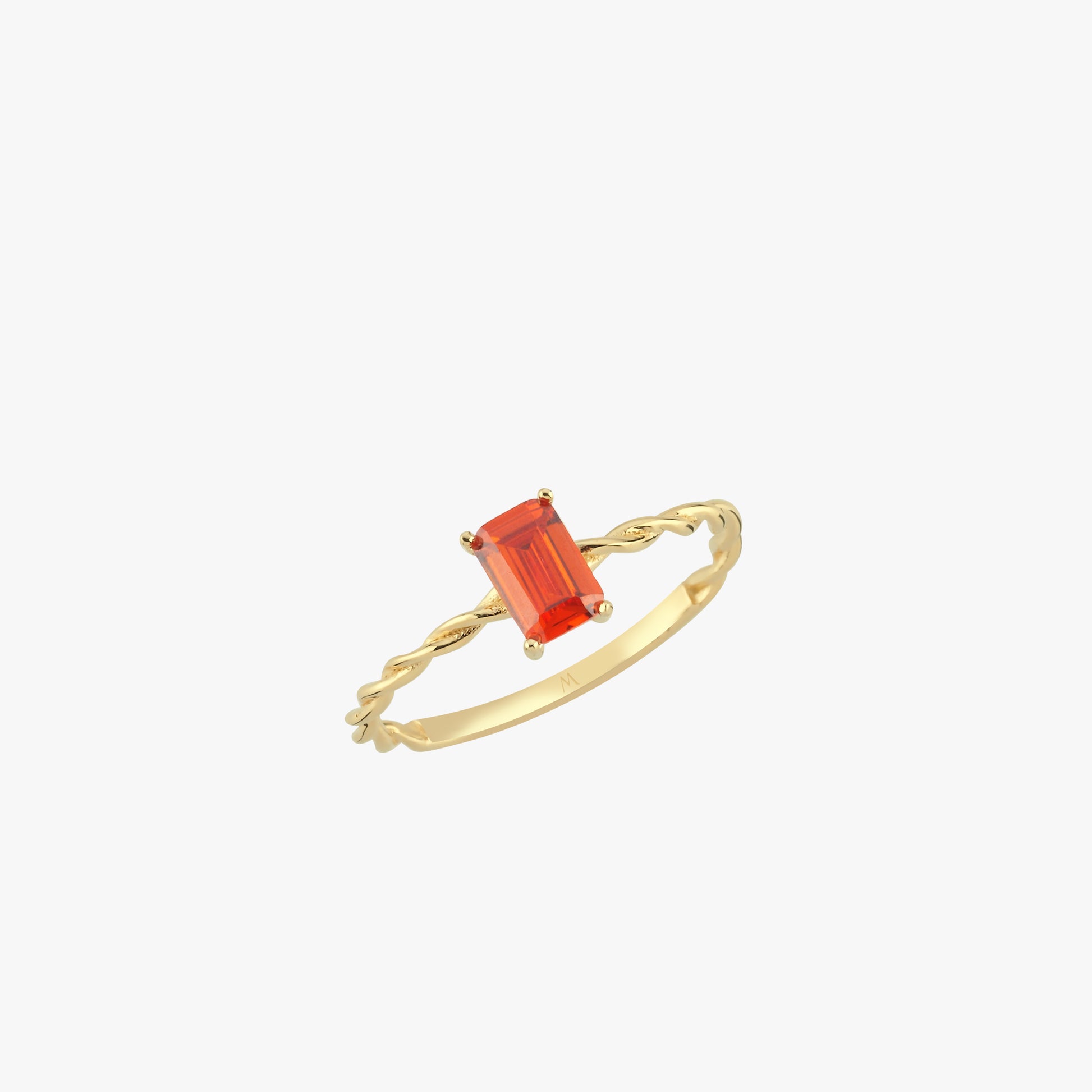 Orange Ring | 14K Solid Gold