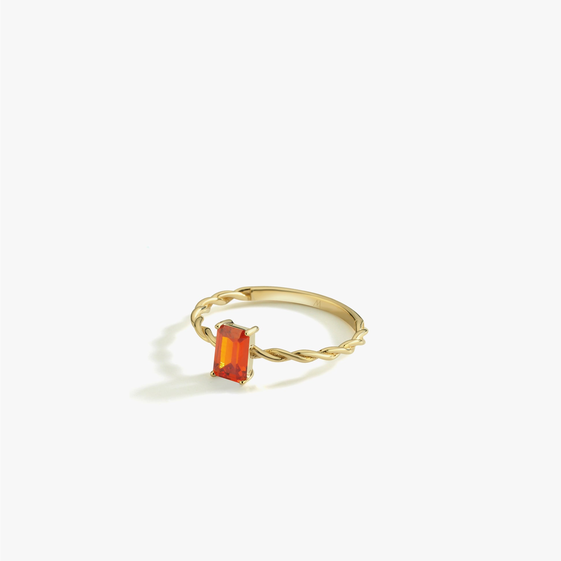 Orange Ring | 14K Solid Gold