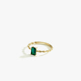 Emerald Cut Ring | 14K Solid Gold