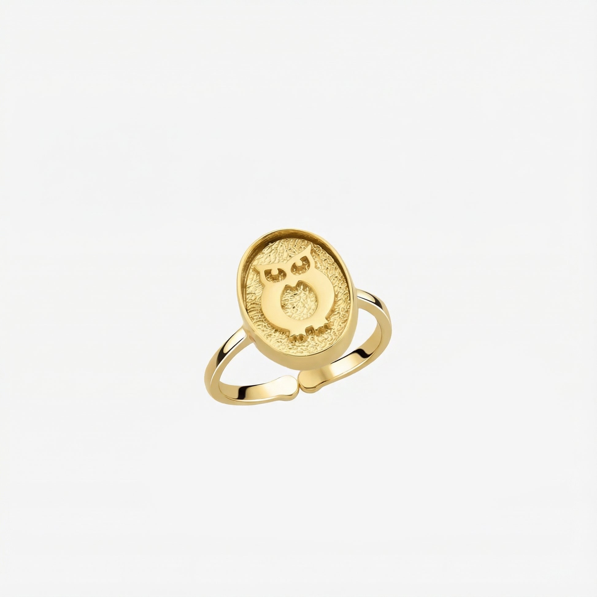 Owl Ring | 14K Gold Vermeil