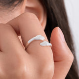 Personalized Hug Ring - 925 Sterling Silver