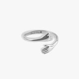 Personalized Hug Ring - 925 Sterling Silver