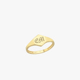 Personalized Rectangle Ring | 14K Solid Gold