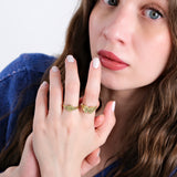 Personalized Rectangle Ring | 14K Solid Gold