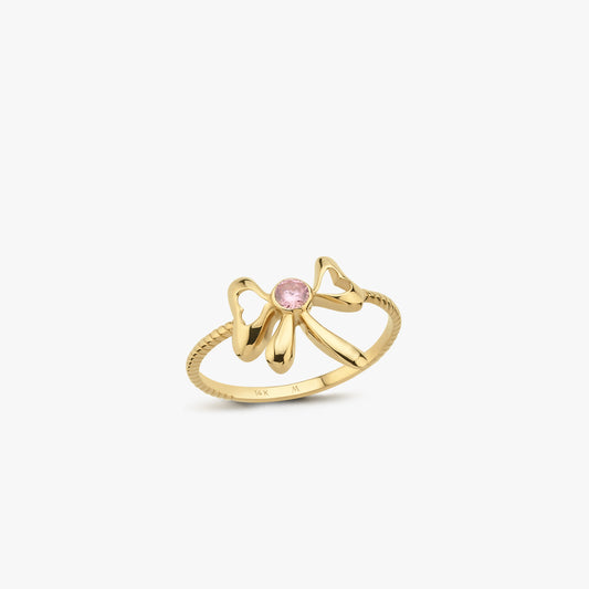 Bow Ring | 14K Solid Gold