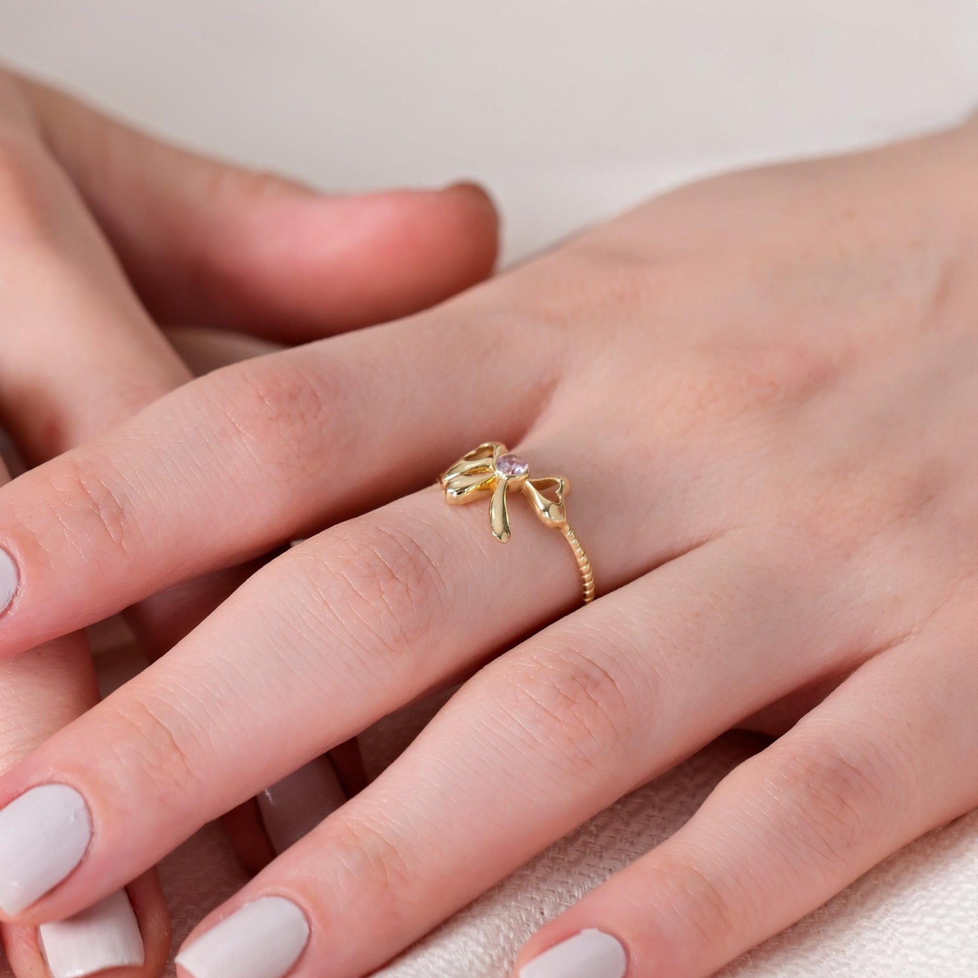 Bow Ring | 14K Solid Gold