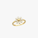 Daisy Flower Ring | 14K Solid Gold