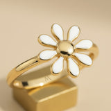 Daisy Flower Ring | 14K Solid Gold