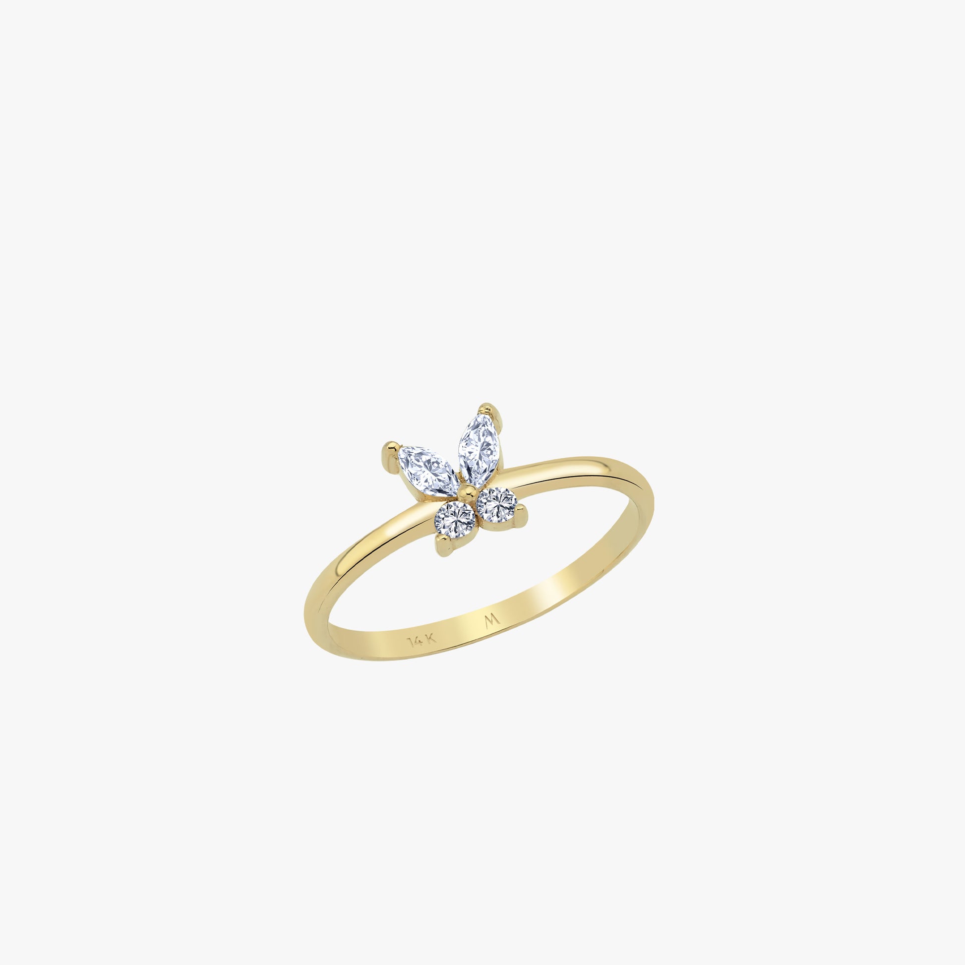 Butterfly Ring | 14K Solid Gold