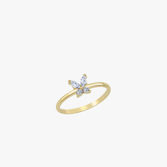 Butterfly Ring | 14K Solid Gold