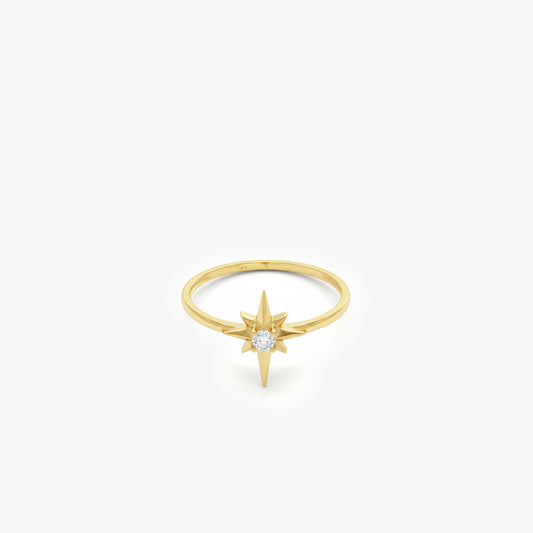 North Star Ring | 14K Solid Gold