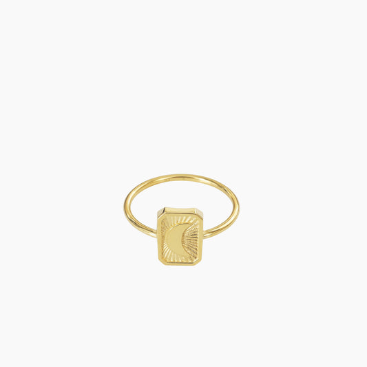 Sun and Moon Ring | 14K Solid Gold