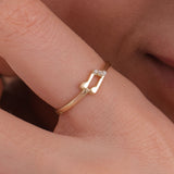 Music Note Ring | 14K Solid Gold