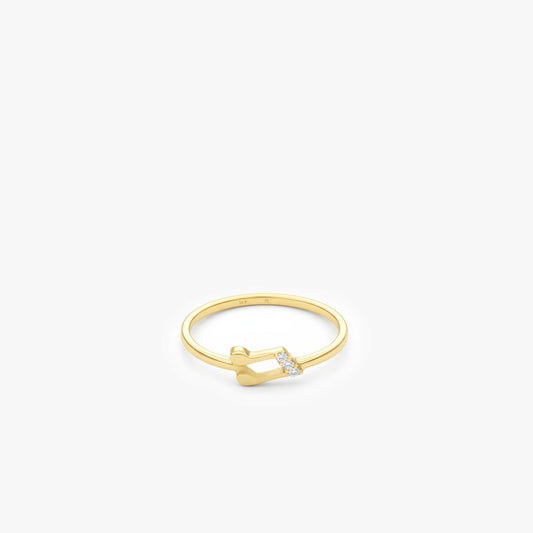 Music Note Ring | 14K Solid Gold