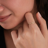 Bar Ring | 14K Solid Gold