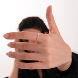 Bar Ring | 14K Solid Gold