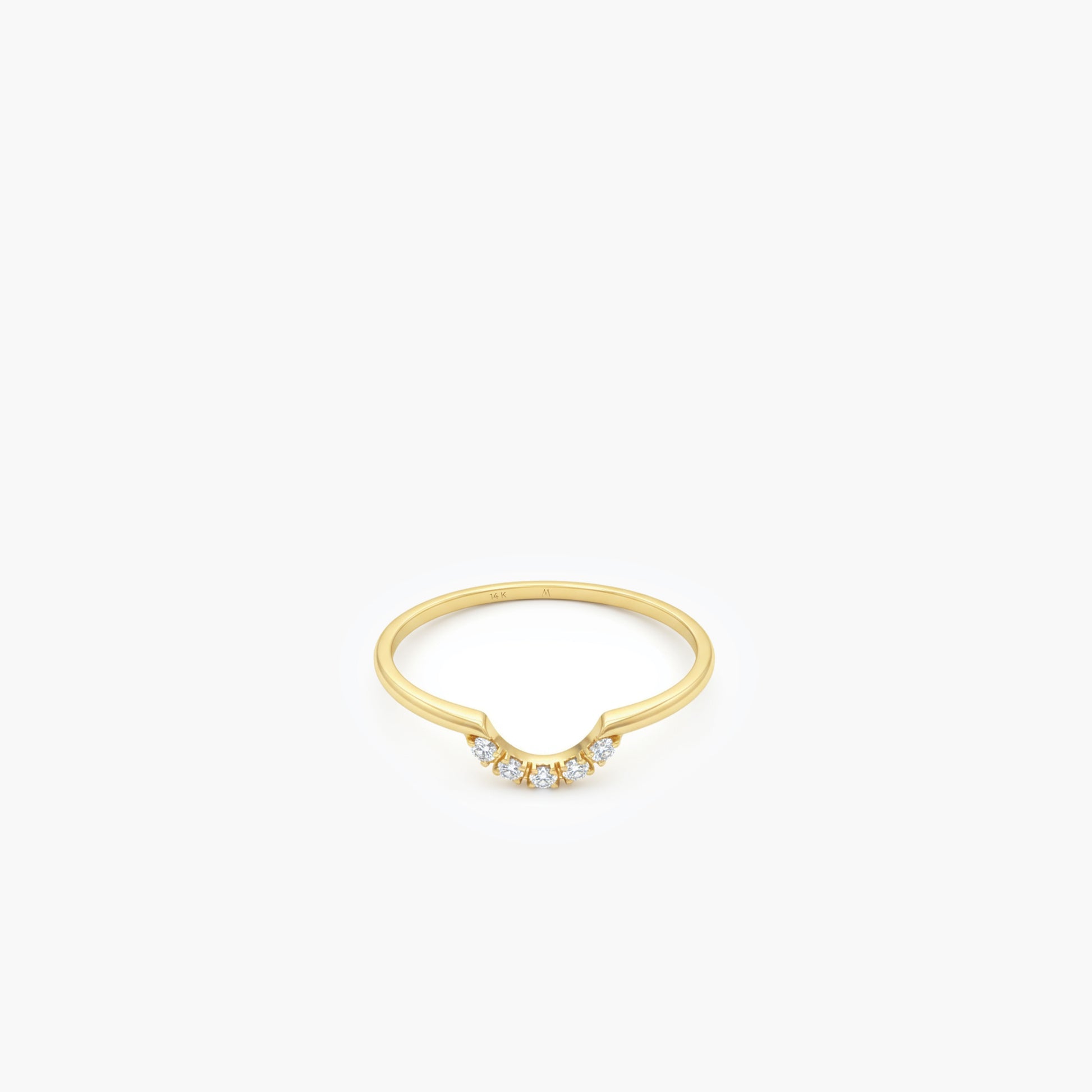 Curved Ring | 14K Solid Gold