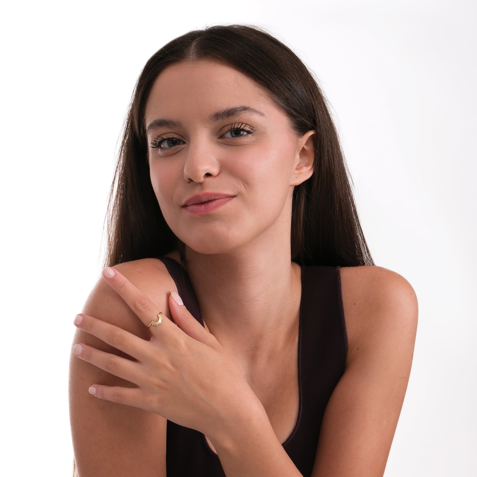 Sunrise Ring | 14K Solid Gold