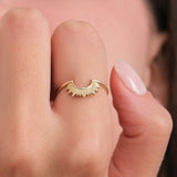 Sunrise Ring | 14K Solid Gold