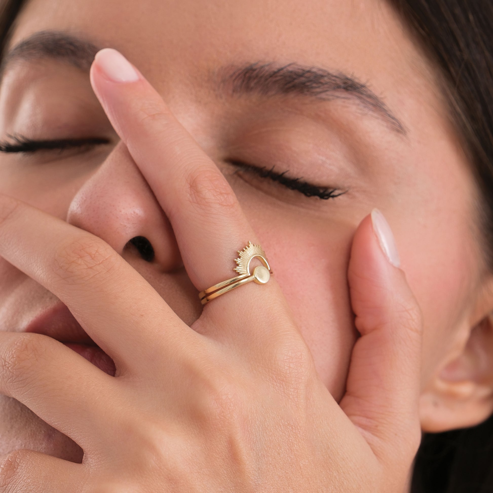 Sunrise Ring | 14K Solid Gold