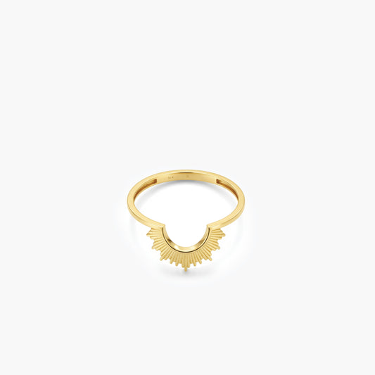 Sunrise Ring | 14K Solid Gold