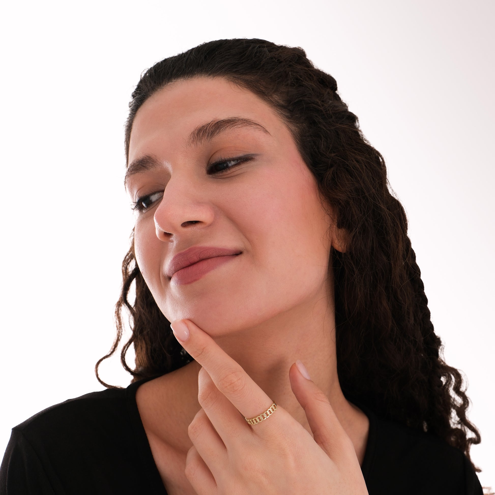 Curb Chain Ring | 14K Solid Gold