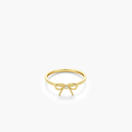 Bow Ring | 14K Solid Gold