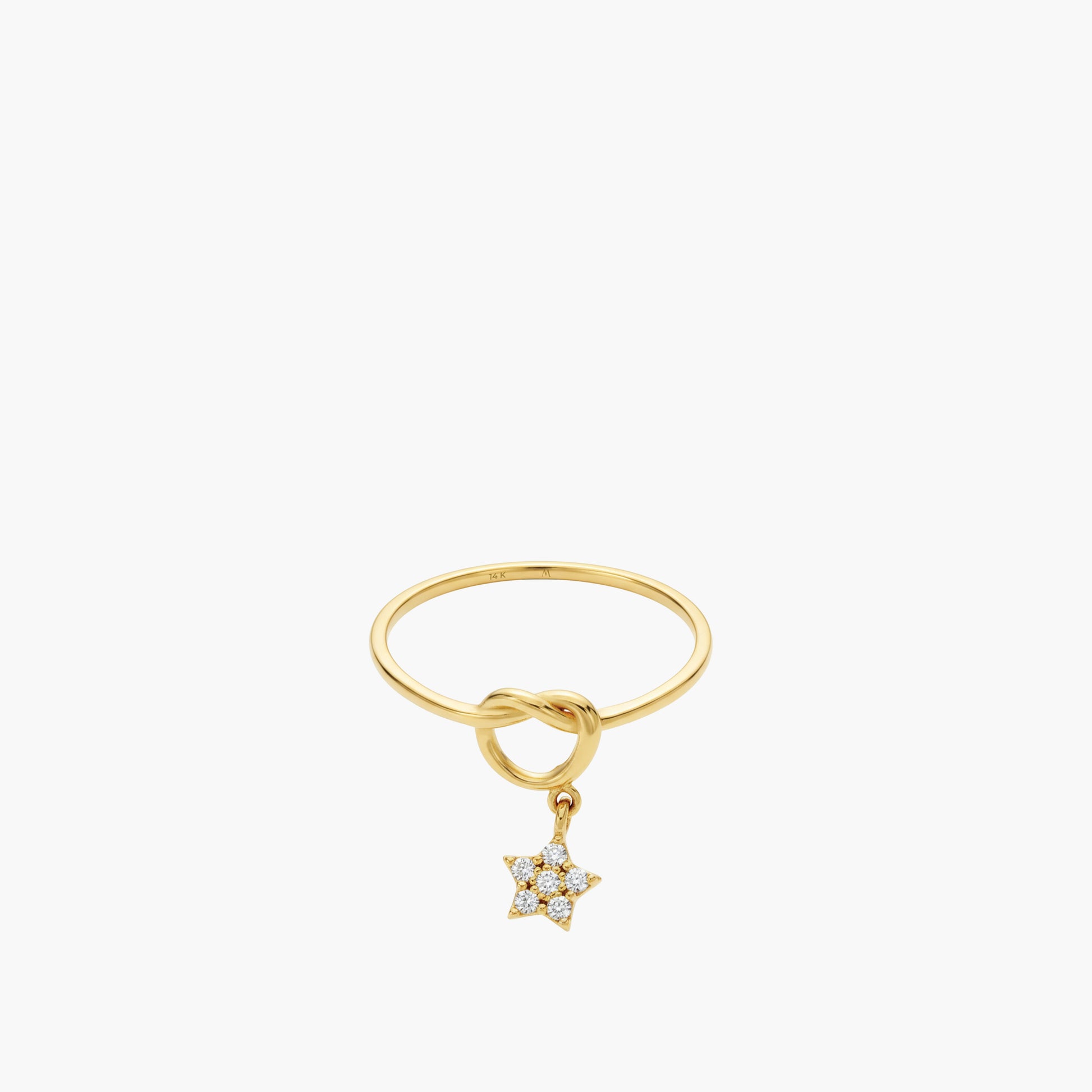 Knot Star Ring | 14K Solid Gold
