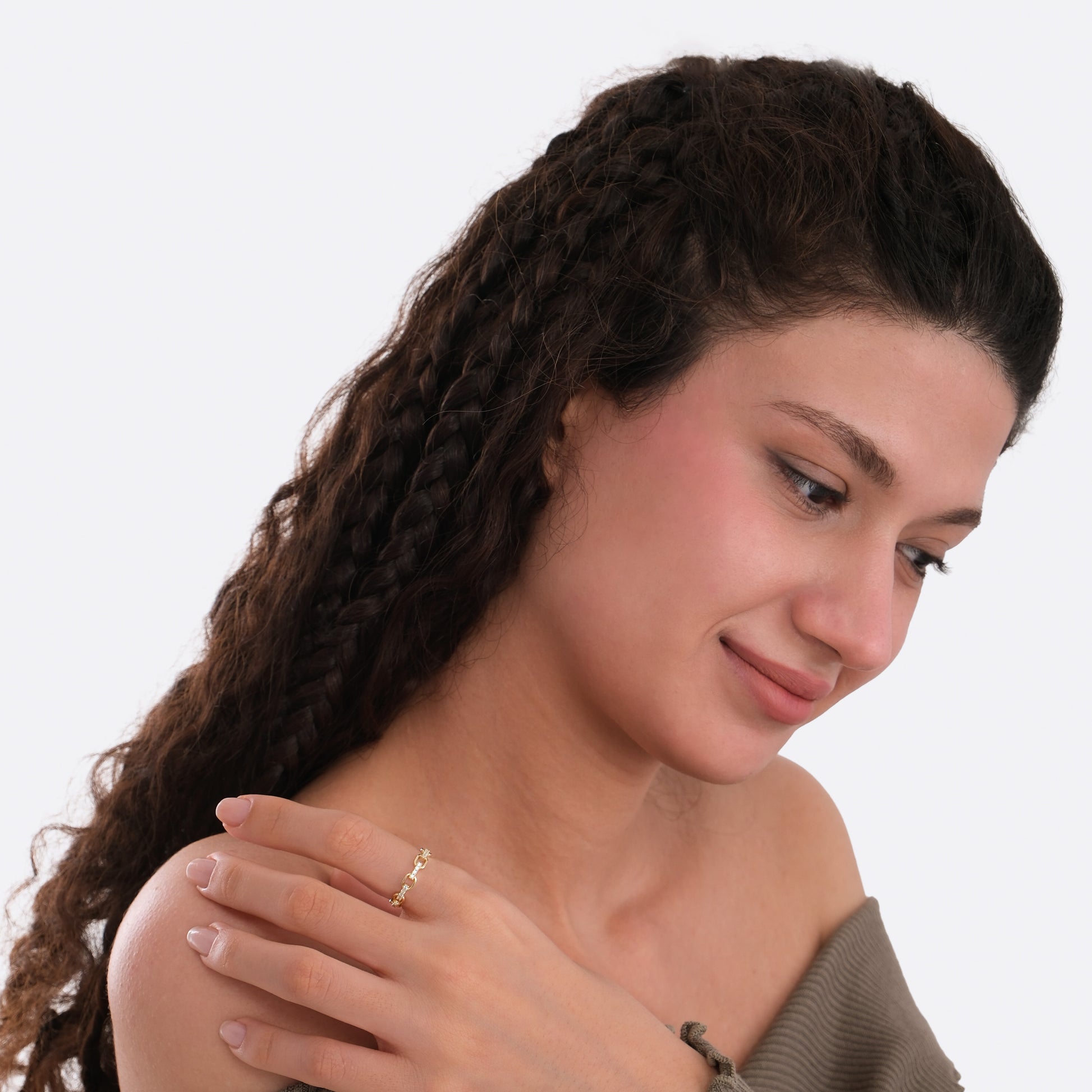 Chain Ring | 14K Solid Gold