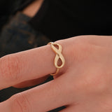 Dainty Infinity Ring | 14K Solid Gold