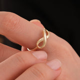 Dainty Infinity Ring | 14K Solid Gold