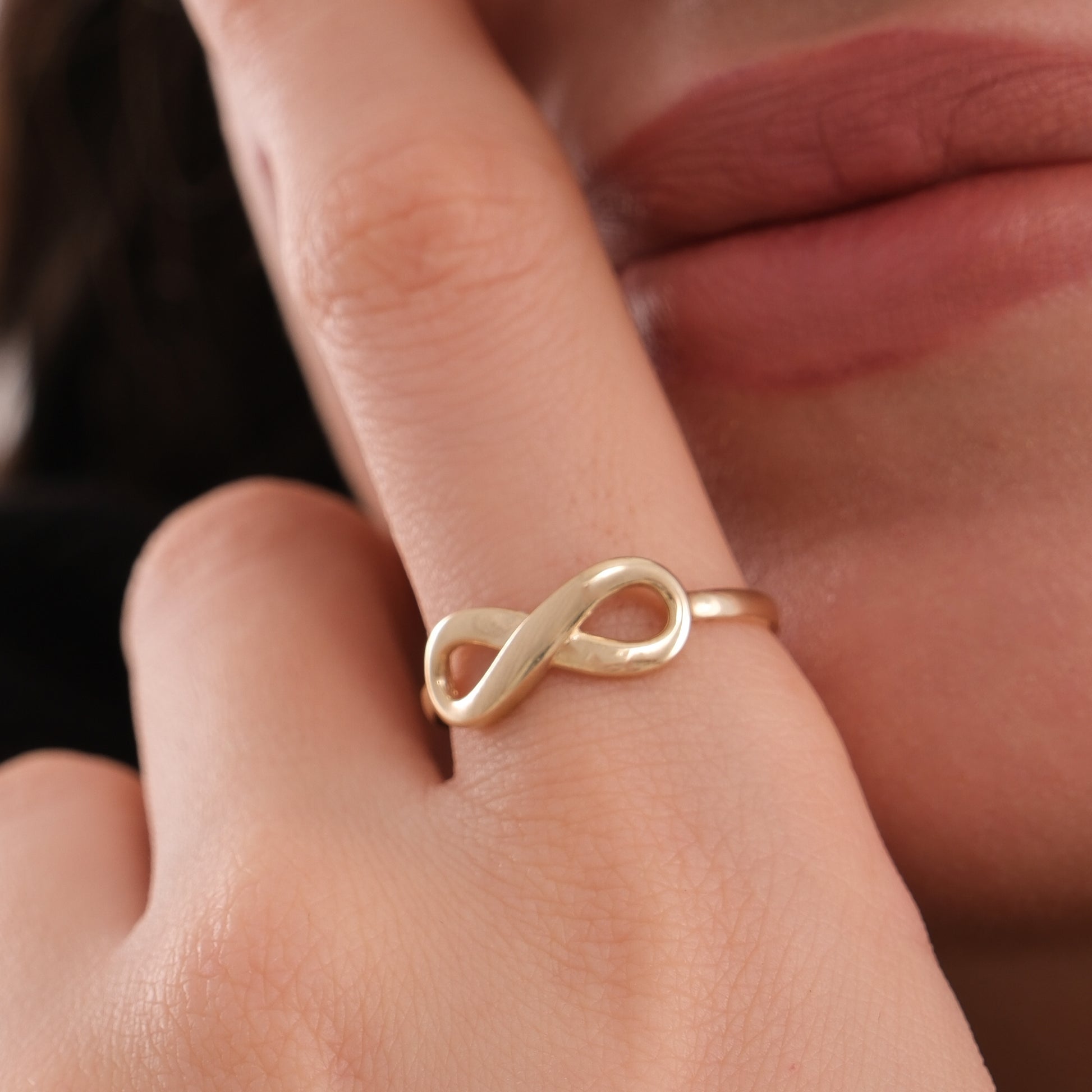 Dainty Infinity Ring | 14K Solid Gold