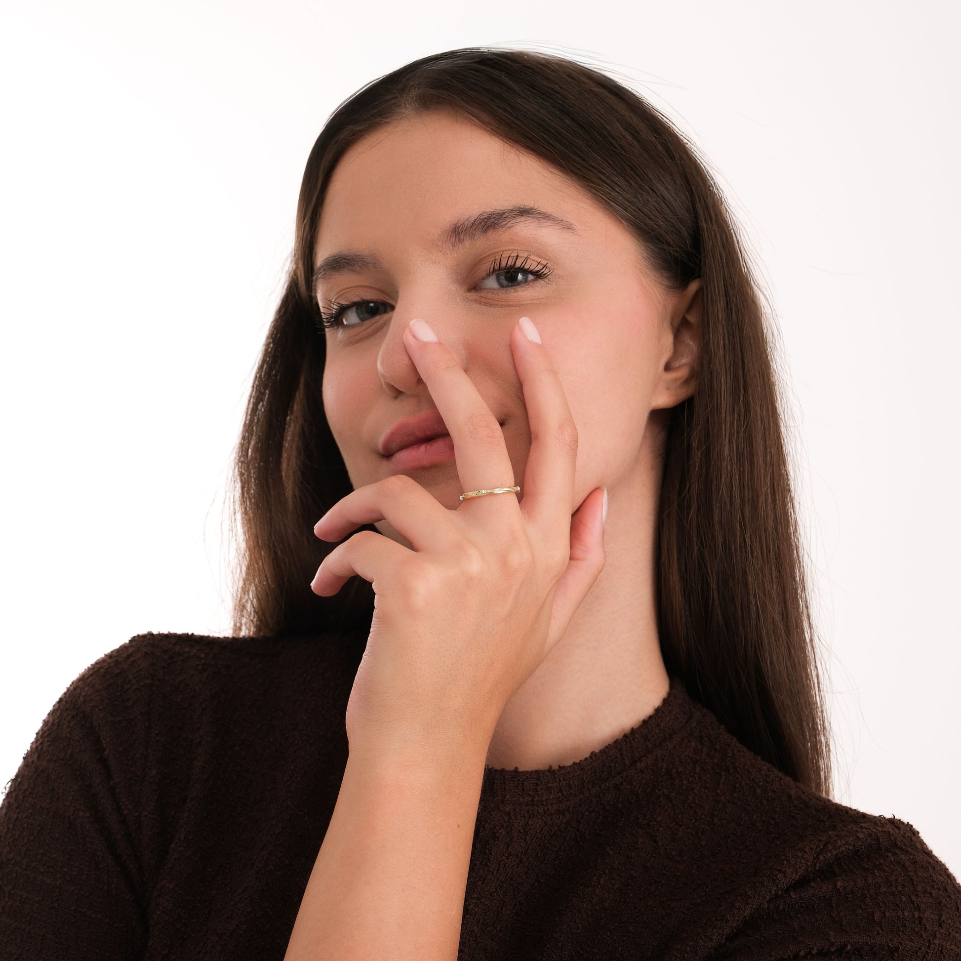 Twisted Band Ring | 14K Solid Gold