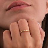 Twisted Band Ring | 14K Solid Gold