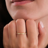 Twisted Band Ring | 14K Solid Gold