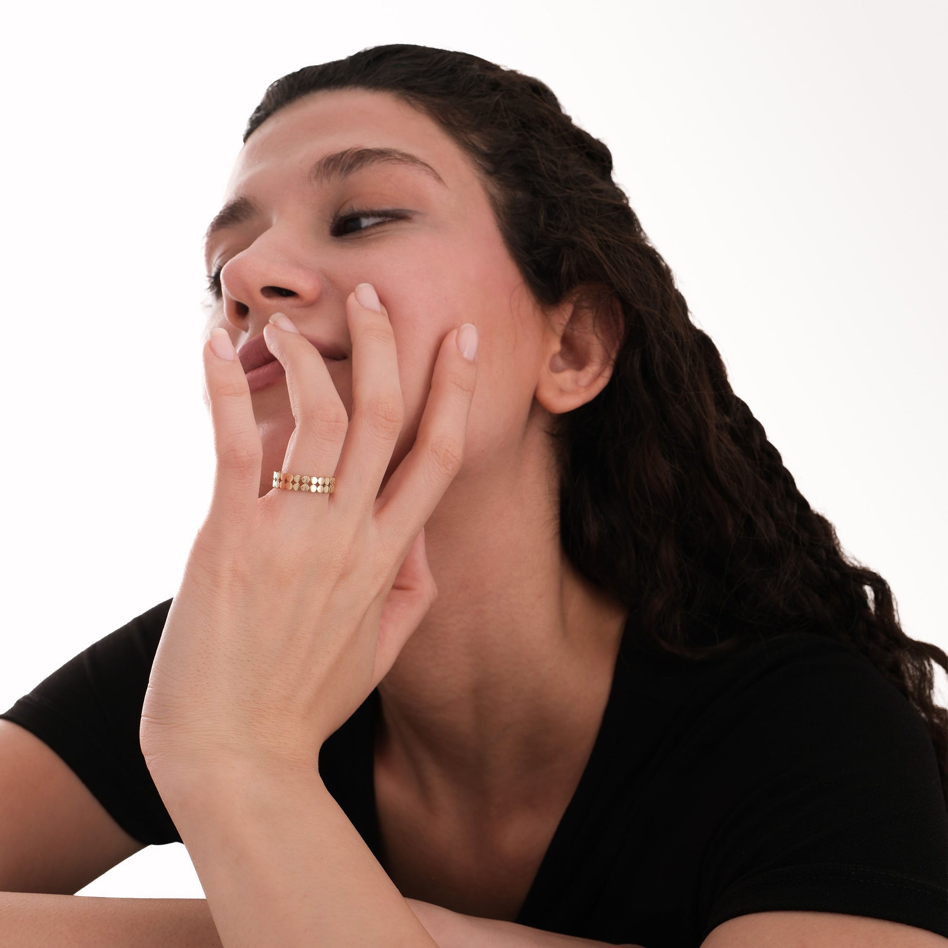 Dot Ring | 14K Solid Gold